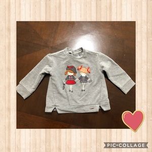 Host Pick!! Mayoral Girls Gray Fashion Top 6 Month